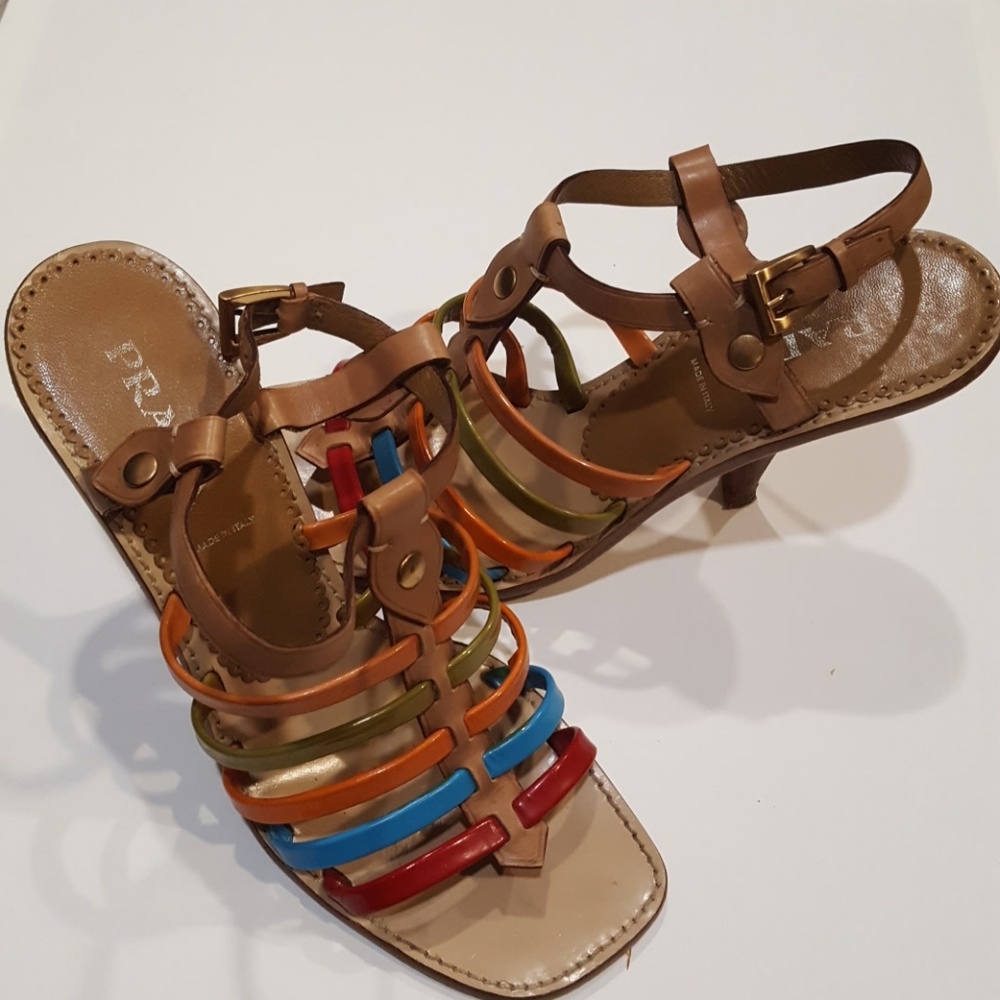 *HOT TREND* Prada multi-color strappy sandal - Picture 8 of 8